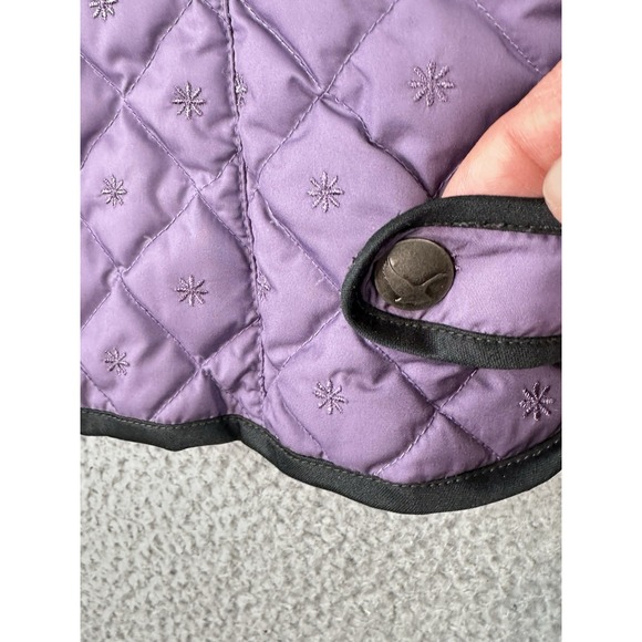 Eddie Bauer Vest Womens Small Purple Goose Down Quilted Full Zip Puffer - Picture 5 of 14